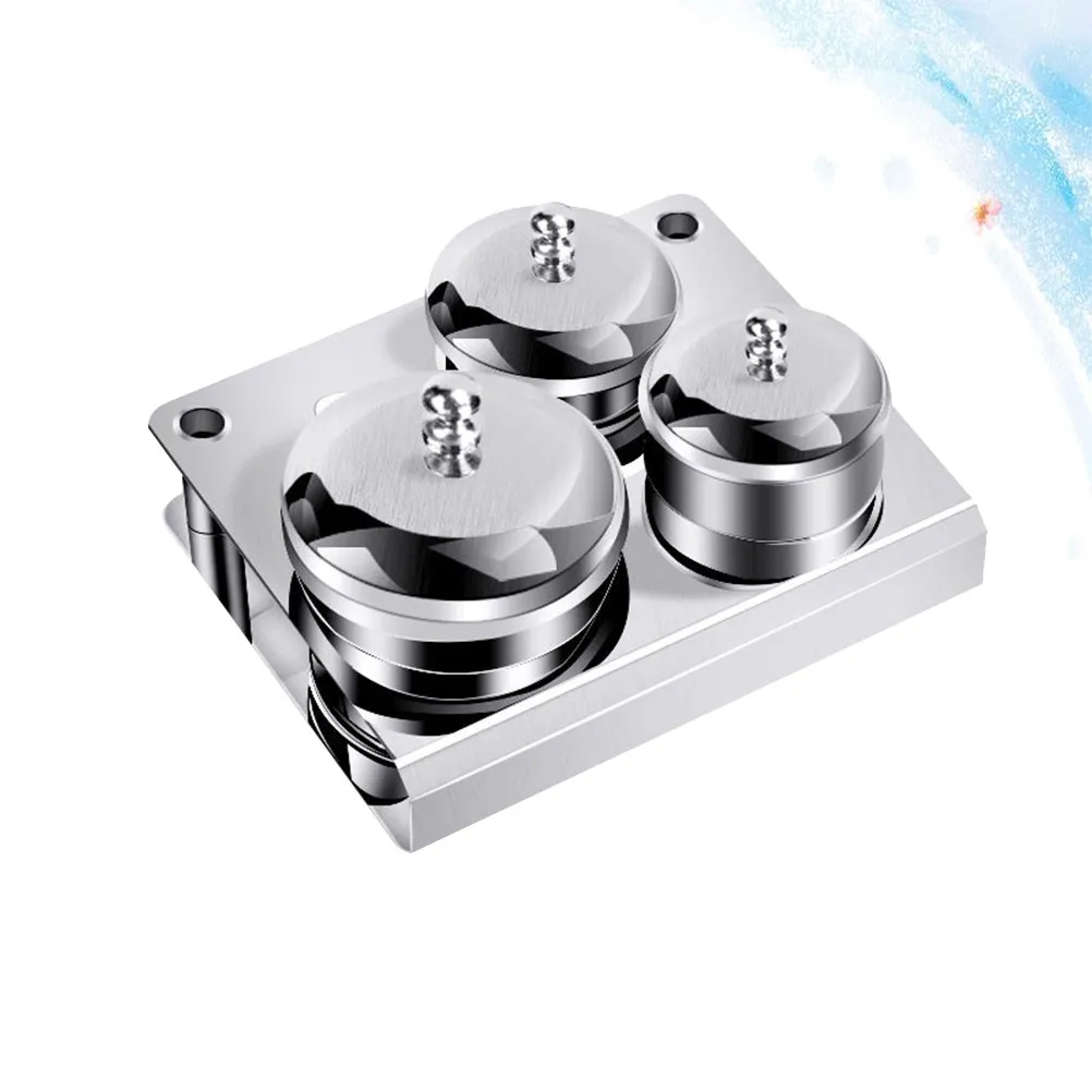 

Набор из 3 предметов для маникюра: стаканчики из нержавеющей стали для порошка и жидкости со встроенными отверстиями, профессиональные аксессуары для нейл-арта