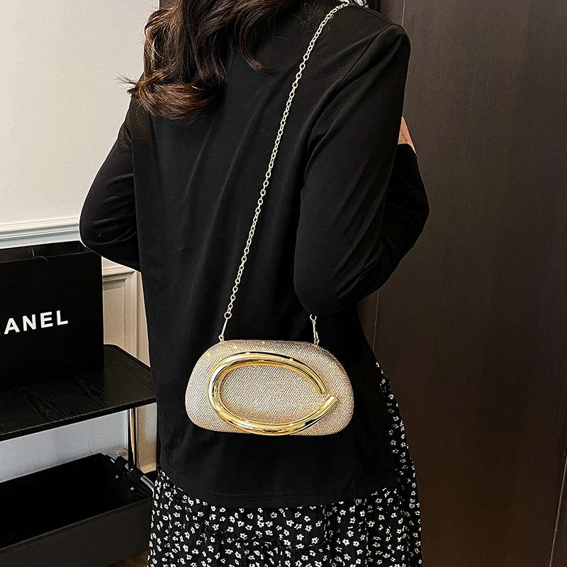 حقيبة كتف نسائية كلاسيكية فاخرة بتصميم كلاسيكي من الجلد حقيبة يد أنيقة لملابس يومية أنيقة