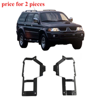 2 Pcs Fog Lamp Support for Pajero Sport K80 K90 2000-2006 MR482497 Front Light Steel Frame for Montero Sport Bracket for Nativa