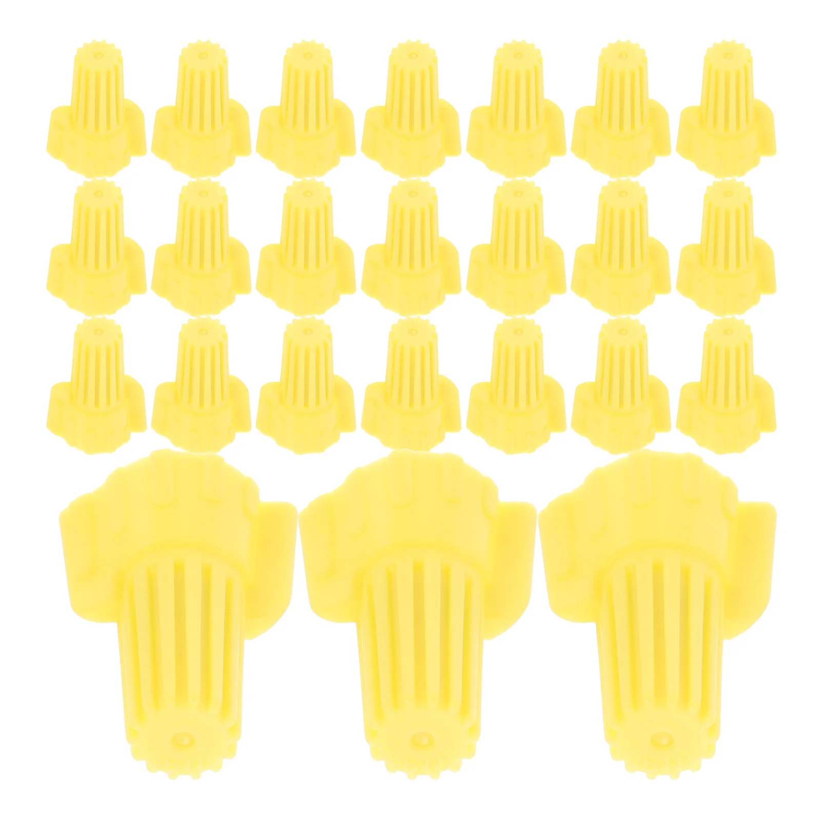 100 Pcs Spring Crimping Cap Electric Wire Caps Pp Winged Connectors Electrical Nuts