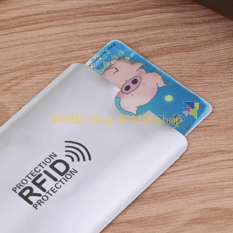 49MD حامل بطاقة الائتمان التجارية RFID حجب الأكمام حامي درع حامل لCas #5