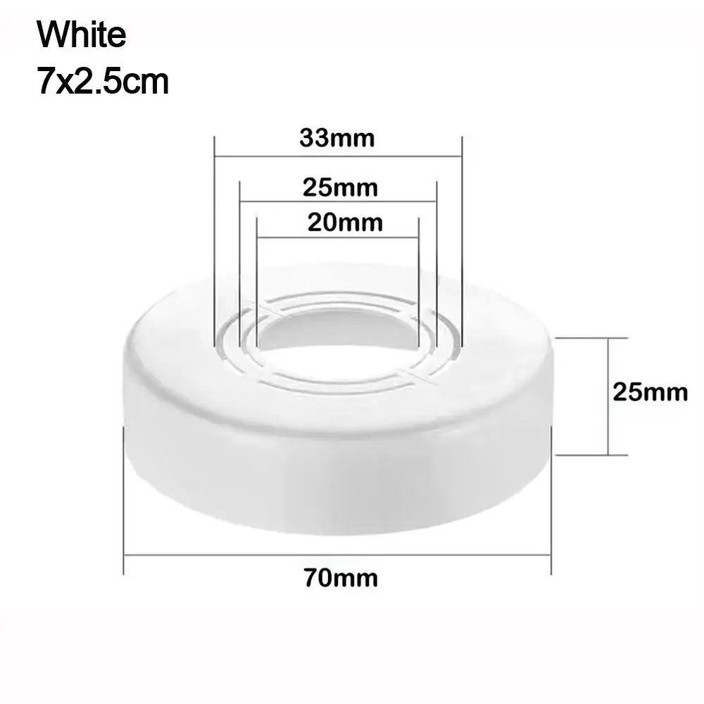 

Useful ABS Shower Faucet Cover Plating Wall Flange Pipe Wall Covers Adjustable Faucet Accessories Shower