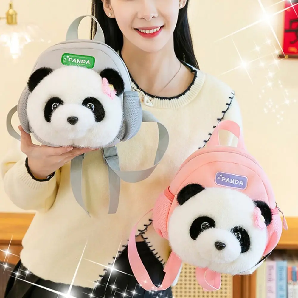 Panda Shape Schoolrugzak voor kinderen Cartoon Lichtgewicht kinderpanda-rugzak Mode Schattige Panda Basisschooltassen