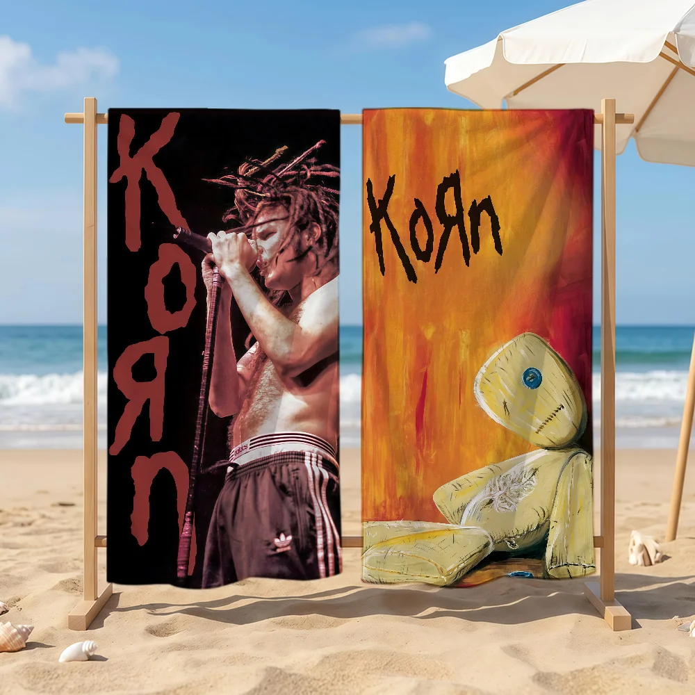 Band K-Korn-N Towel Sports Quick Dry Travel Camping Sandproof Soft Light Large Beach Towel