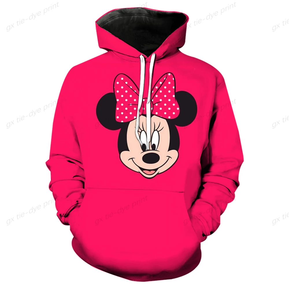 Disney Halloween Hoodie Autumn Men Women Cartoon Mickey Minnie Printed Hooded Clothing Fashion Coat With Hat Casual Streetwear