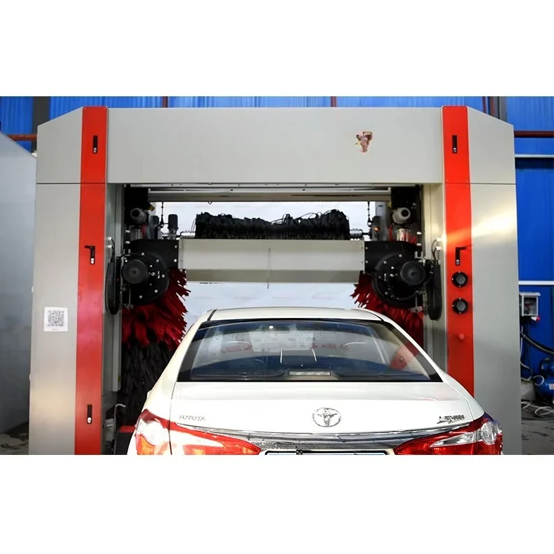 Automatic Washing Machine Car Wash Tunnel Machine for Car Washes with Dryer and Drying Brushes 360-degree Rotating Spray Arms