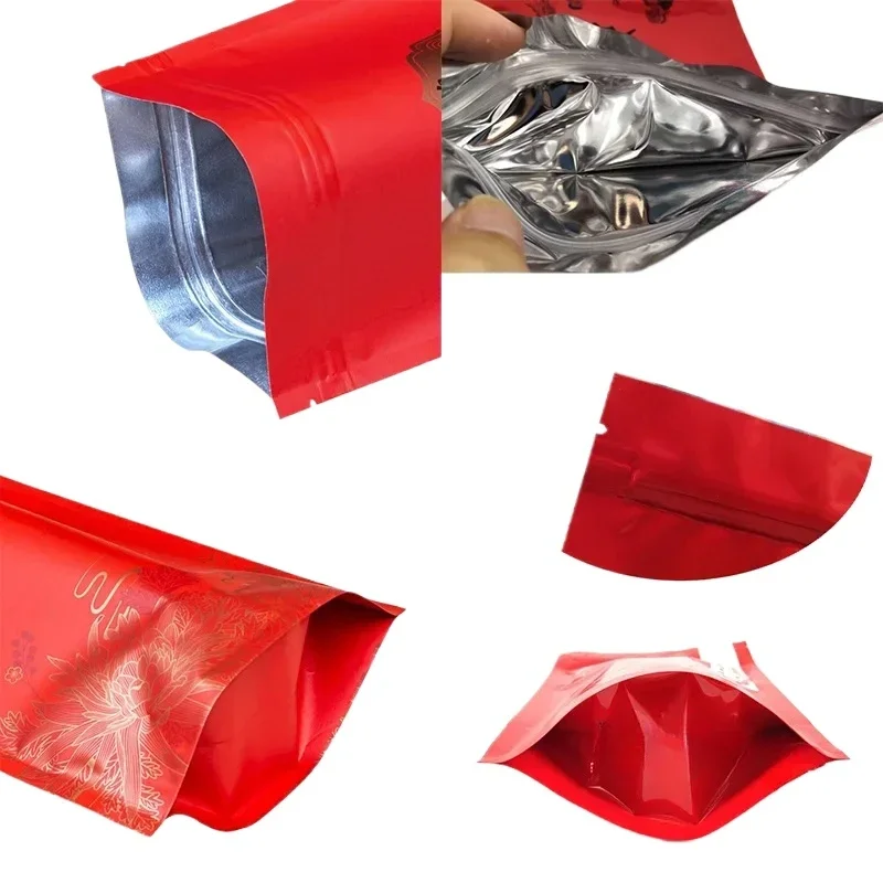 Chinese Jasmine Flower Tea Set Vacuum Plastic Bags Blue Butterfly Bags Compression No Packing Bag 250g