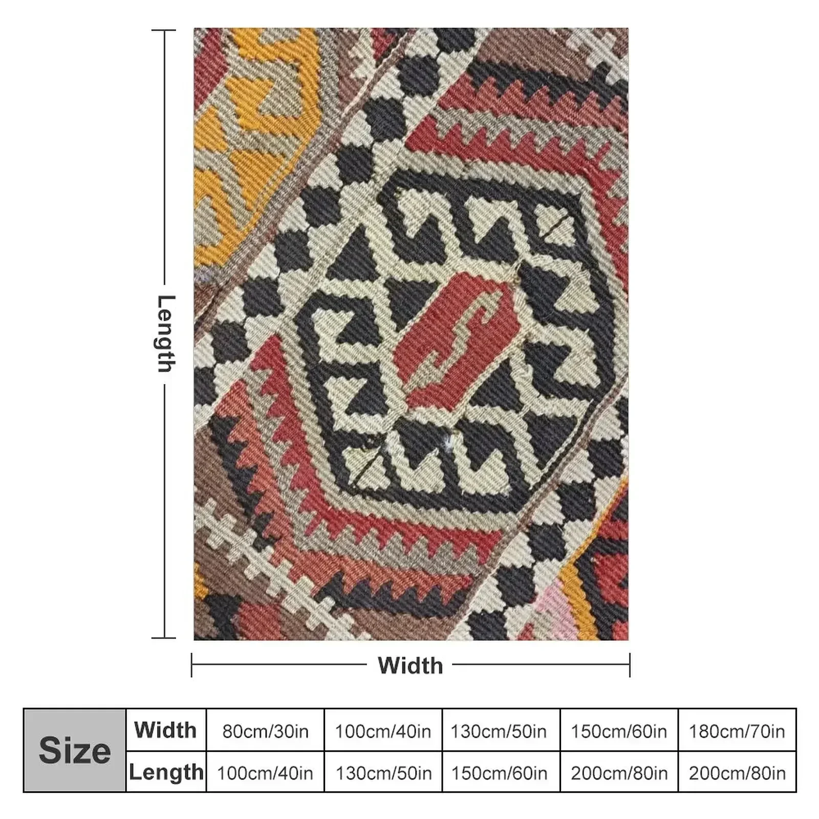 Decorative Kilim, Navaho Weave, Woven Textile Throw Blanket Sofa Soft Plush Plaid Baby Luxury Brand Decorative Beds Blankets