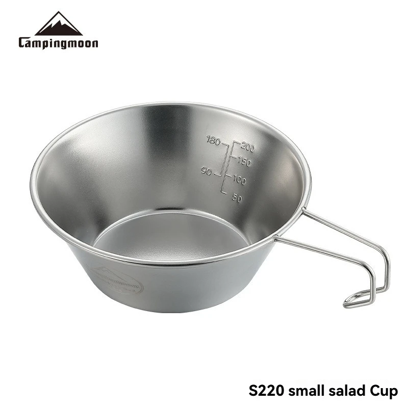 

CAMPINGMOON S220 Товары для активного отдыха: Миска для приготовления пищи, Походная кофейная кружка, Снежная миска из нержавеющей стали, Легкая посуда
