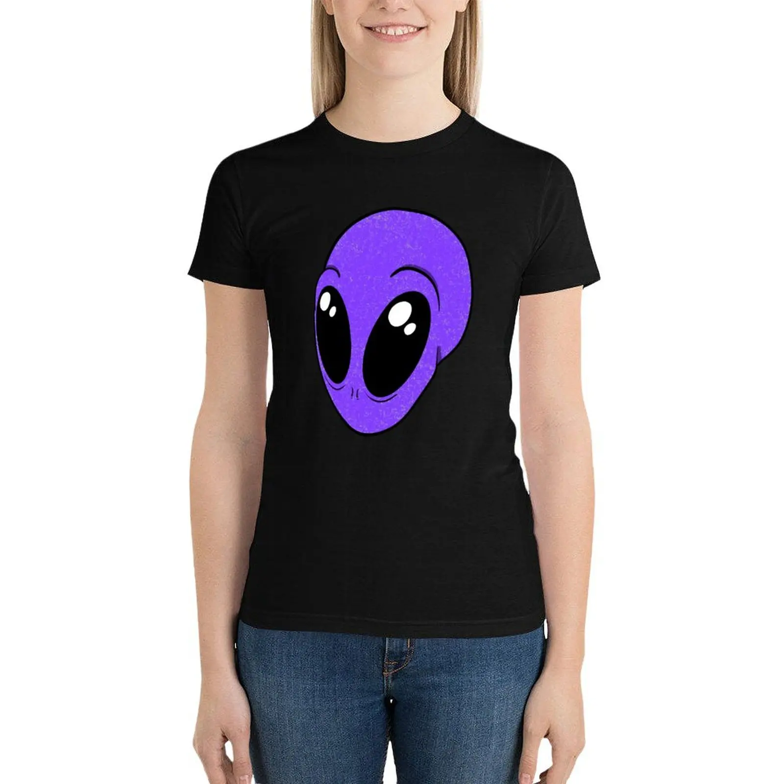 

Purple Ayylien T-Shirt female tees tops Aesthetic clothing workout shirts for Women