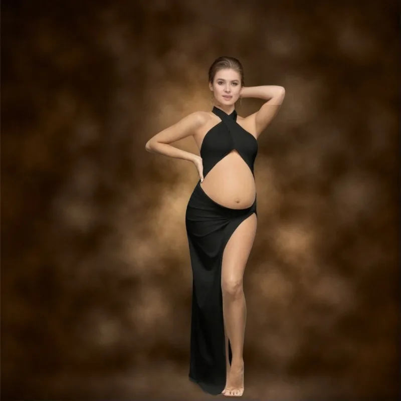 

Платье для фотосессии беременных — платье для беременных с открытой спиной и разрезом по бокам и вырезом на животе для фотосессии детского душа