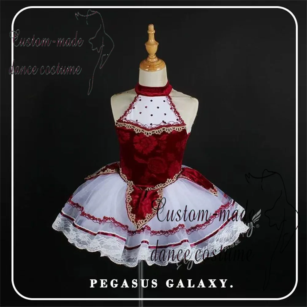 

Children's competition professional dance dress, magenta tutu, adult long skirt