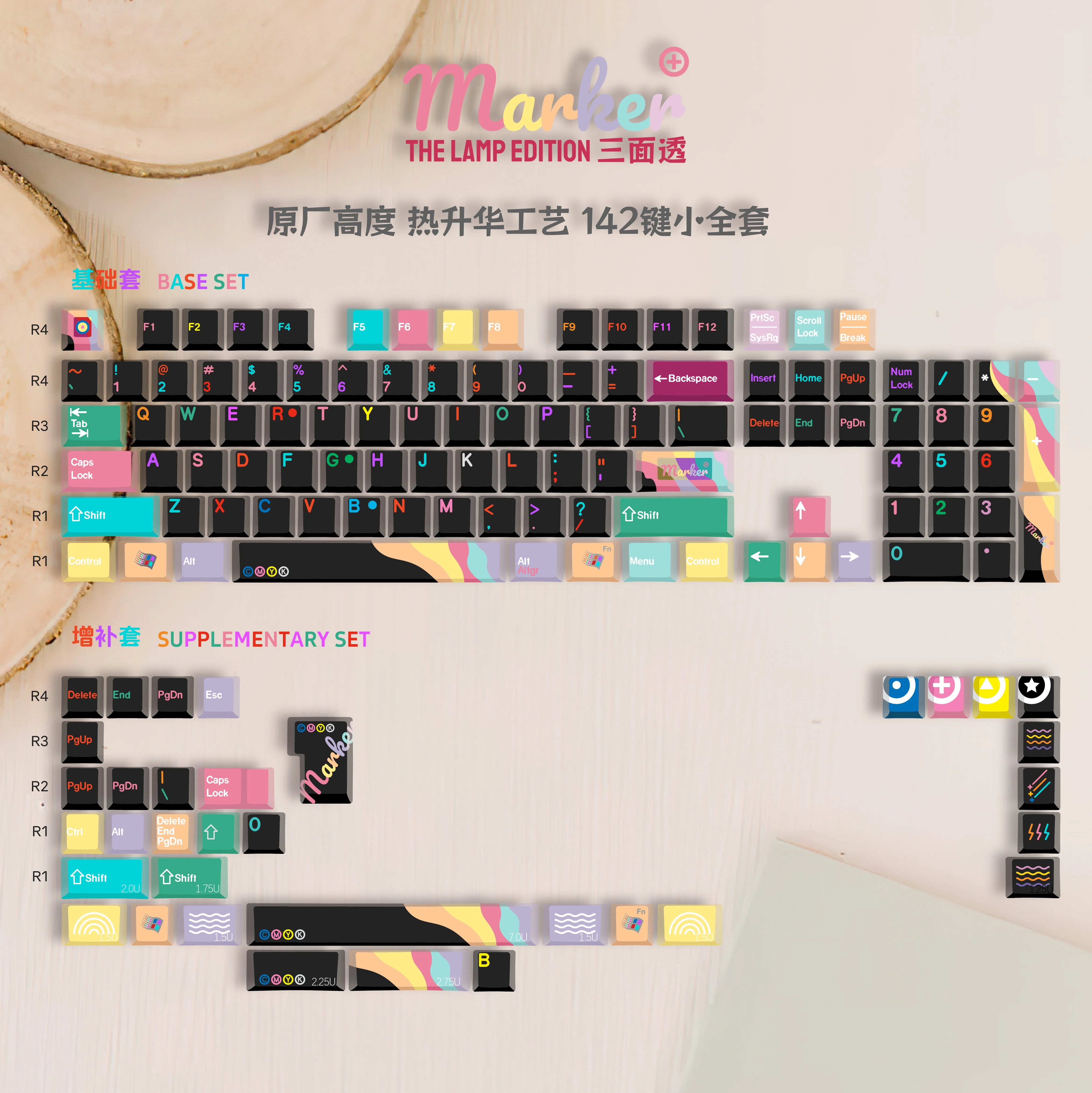 142 مفتاحًا SHSOSK علامة الكرز موضوع أغطية مفاتيح التسامي الحراري PBT للوحة المفاتيح الميكانيكية MX للأجهزة الطرفية #6