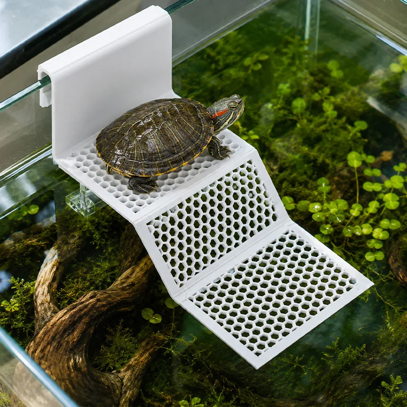 Hanging Turtle Basking Platform – High Water Level Floating Ramp for Aquariums, Easy Climb Dock for Pet Tortoise & Reptiles