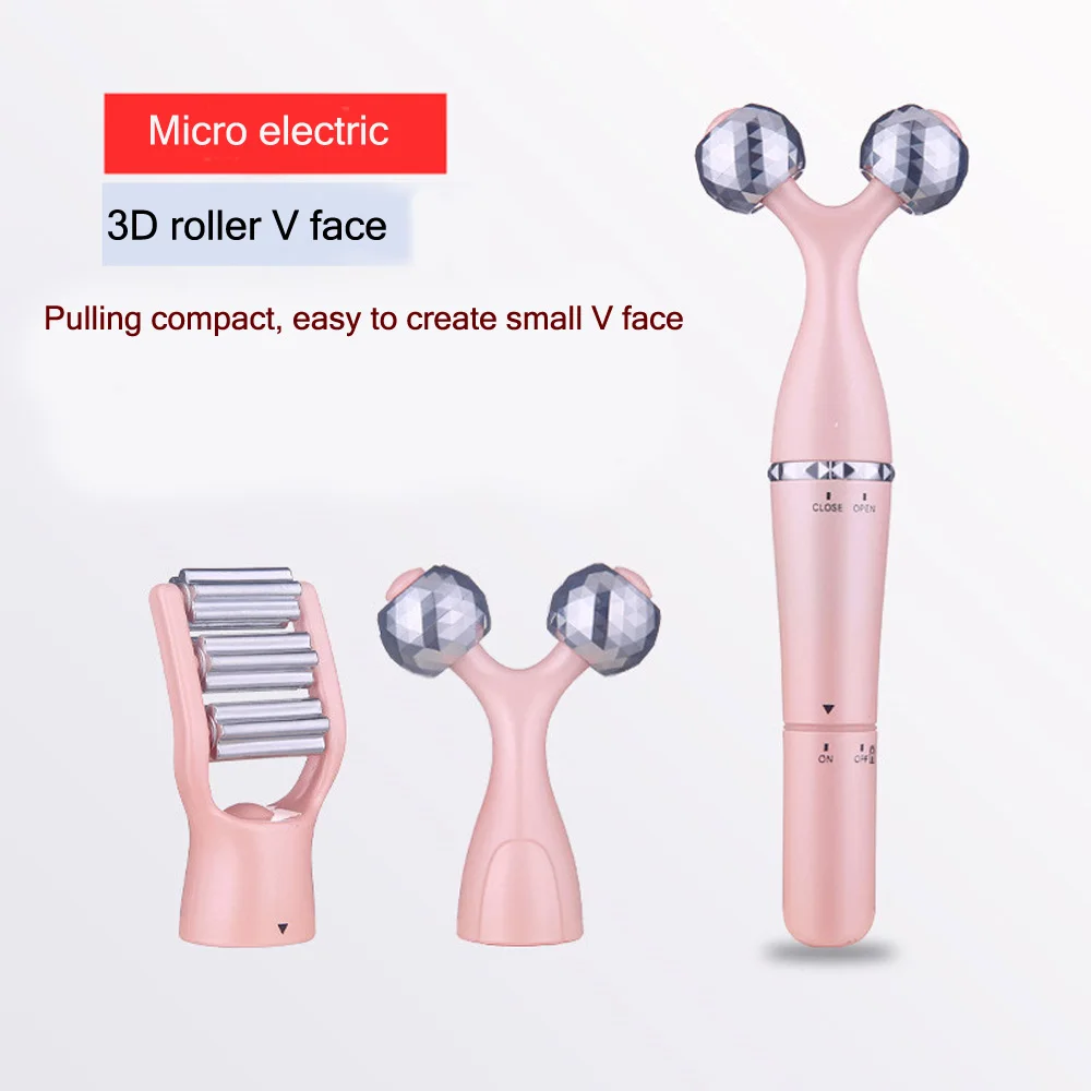 Aesthetic Facial Product 3D Roller Massager for Face Beauty Instrument V Shape Cheekbones Lift Wheel Skin Care Simulator Tool