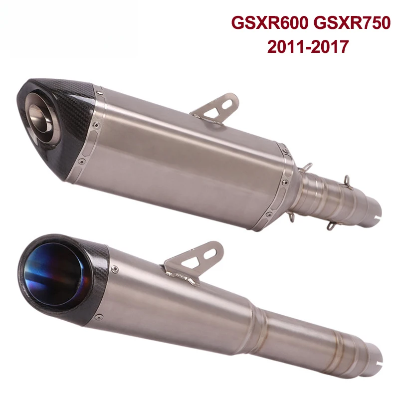 Hot selling Titanium Alloy Slip-on for GSXR600/GSXR750 2011-2017 Motorcycle High Quality Exhaust