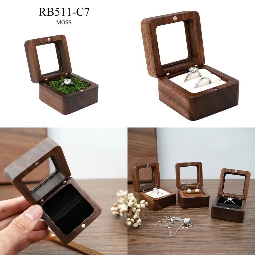 Wedding Wooden Box Jewelry Box Storage Box Jewelry for Ceremony Decor