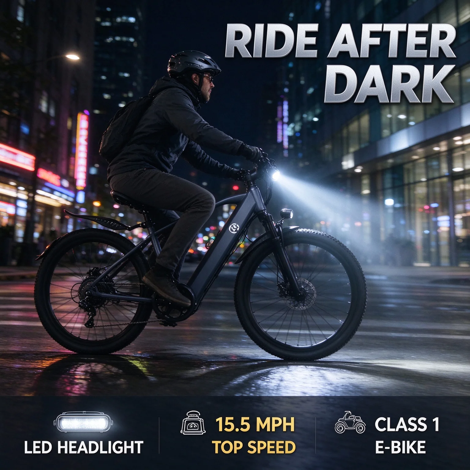 7 Speed E-Bike 500W Motor 24