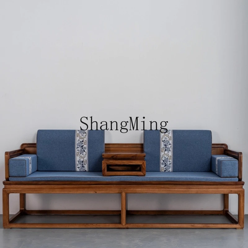 

FG walnut all solid wood tenon and mortise structure sofa bed living room double bed