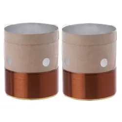 Bass Voice Coil Round Copper Two Layers Aluminum For 25.5MM Speaker Bass Voice Coil Woofer Speaker Coil Accessories 2PCS