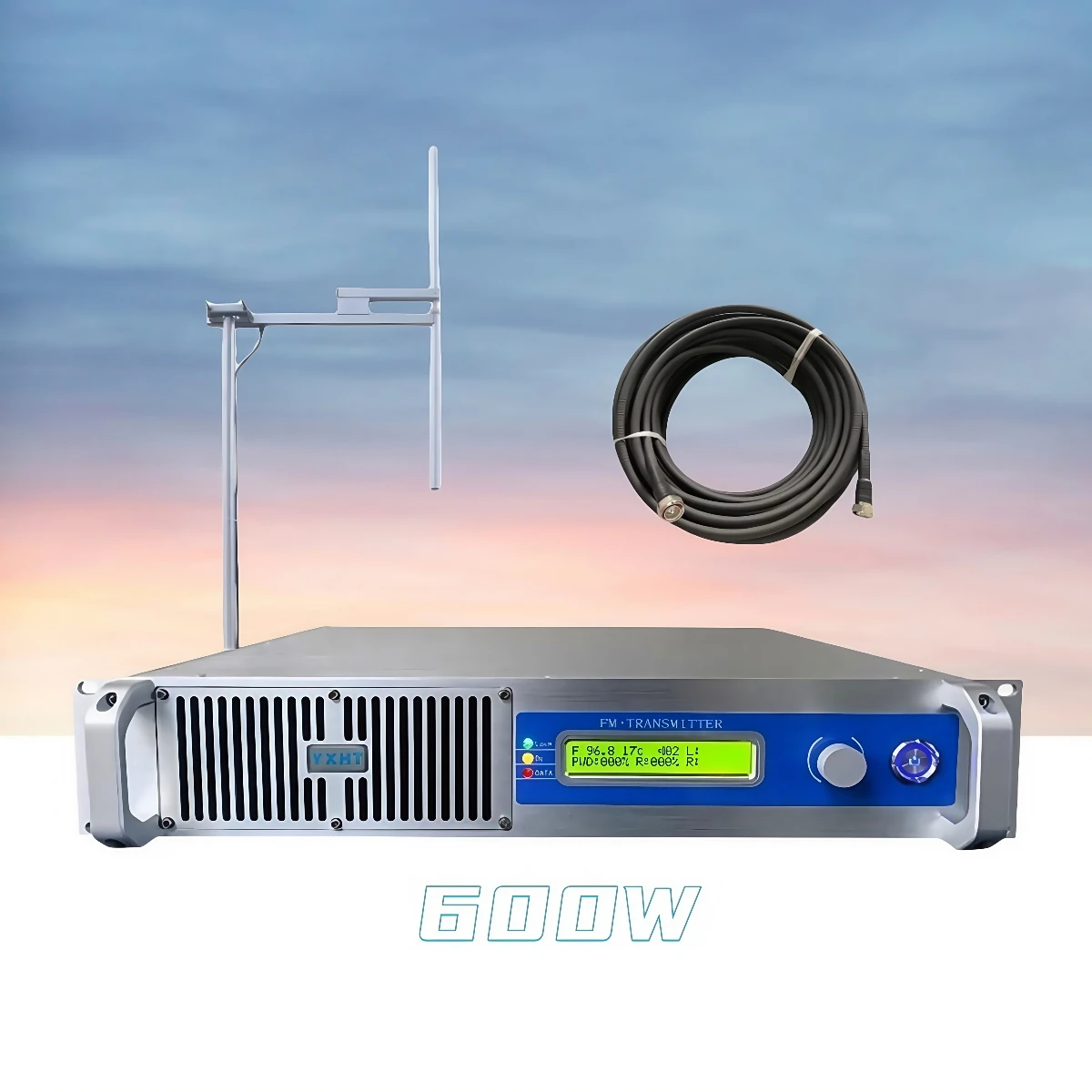 

YXHT-1, 600W FM Transmitter Kit with 1-Bay Antenna & 30M Cable (Incl. Connectors)