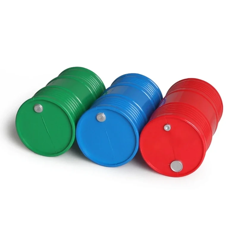 차고 시리즈 1/10 RC 크롤러 축 SCX10 TRX4 TRX6 CC01 TF2 시뮬레이션 장식용 스케일 오일 드럼 도구