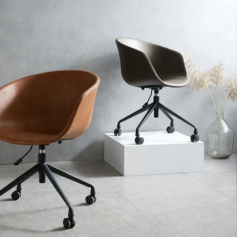 Silla de juegos para el hogar con elevación giratoria de lujo, luz nórdica, silla de ordenador, escritorio de estudio de lujo ligero