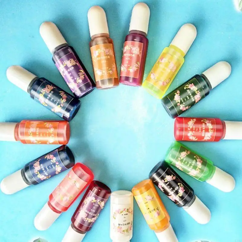 

R3MC 10 Pieces Epoxy Resin Pigment, Liquid Epoxy Dye Resin Tint Colorant for Resin DIY Jewelry Craft Paint Art Making Dye