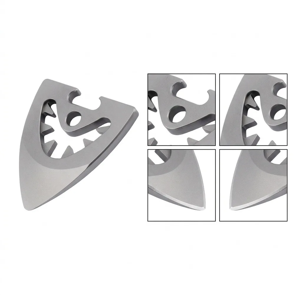 Titanium 5 in 1 Pry Bar Multi Function Tool Includes Bottle Opener and Hex Wrenches 4mm 5mm 6.1mm for Field Use