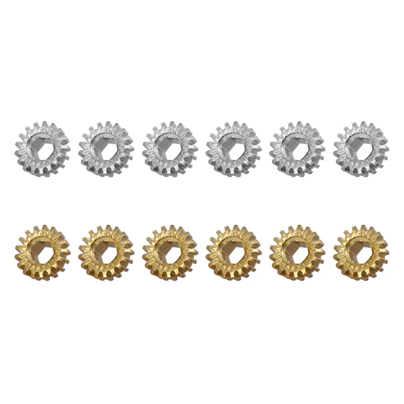 12 Pcs Gear Ratio 1:18 Hexagonal Hole Guitar Tuners Tuning Pegs Key Machine Head Mount Gears