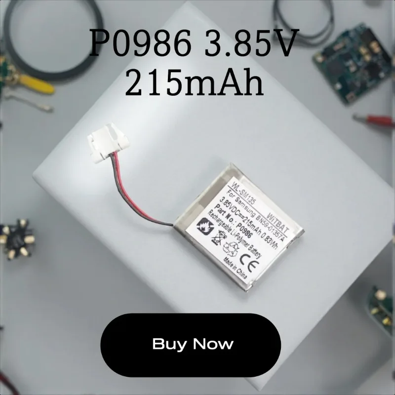 

New P0986 3.85V 215mAh Replacement Battery for BN59-01357A TV Remote Control Battery High Quality