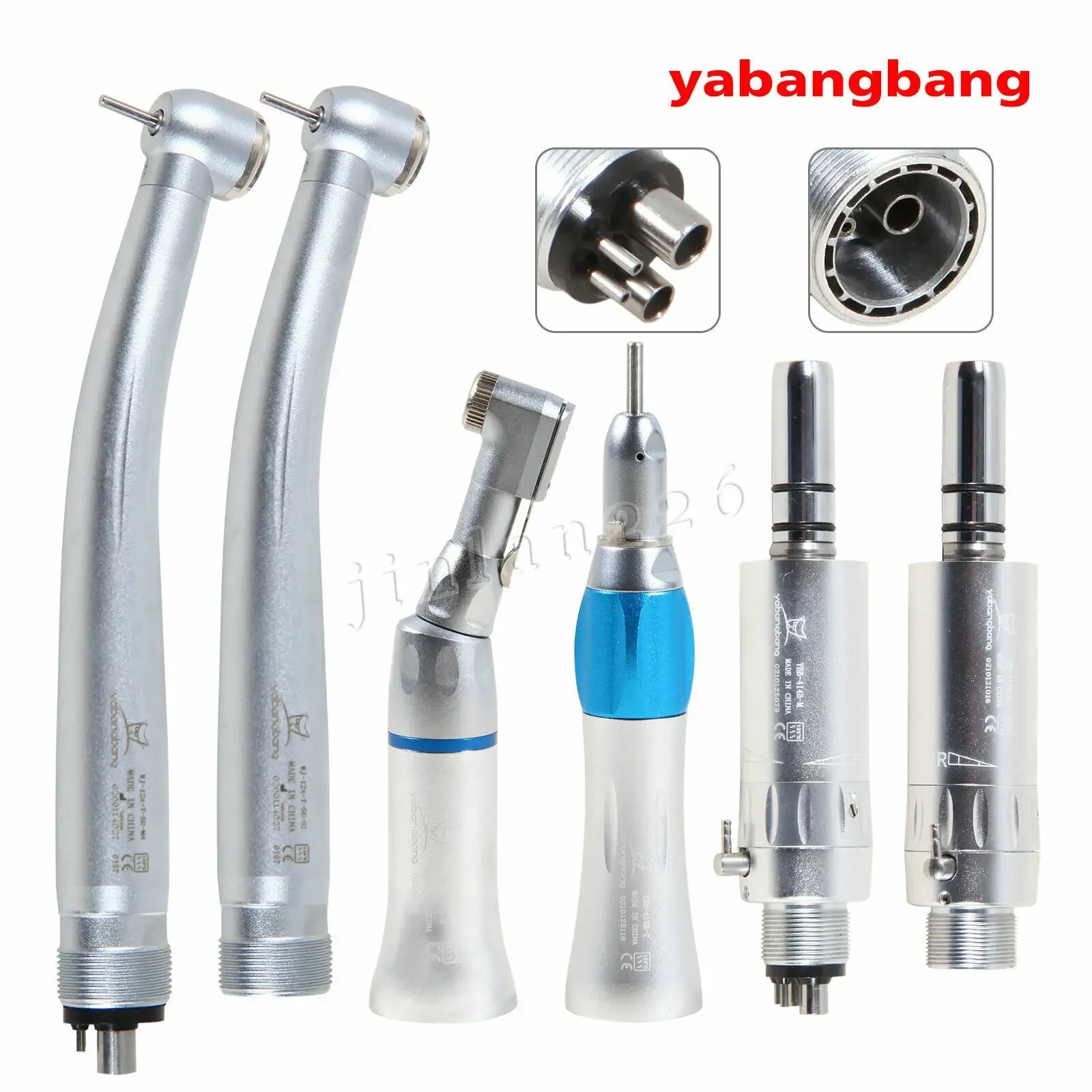 NSK Pana Max Style Dental High Low Speed Standard Head Contra Angle Straight Handpiece Air Motor 2/4 Hole