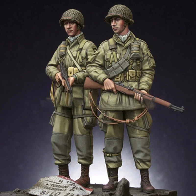 Harzfiguren im Maßstab 1:35, Modellbausätze, historisches Militär, WW2, US Airborne Troops SET, Hobby-Miniaturen, GK, unmontiert, unbemalt