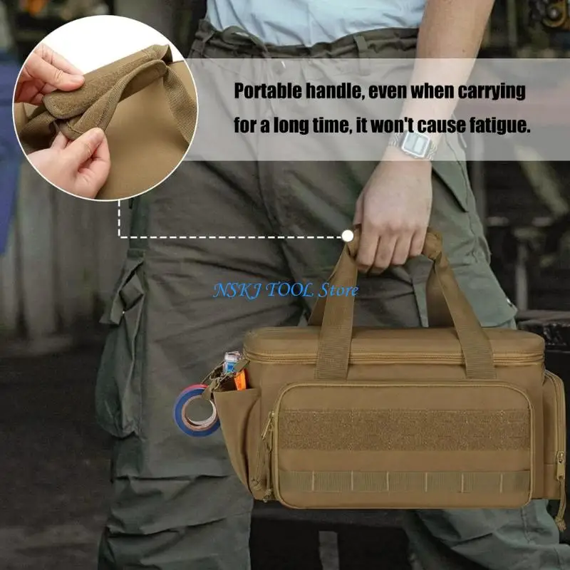 L8RC Electrician Thickened Polyester Tool Bag Large Maintenance Storage Bag
