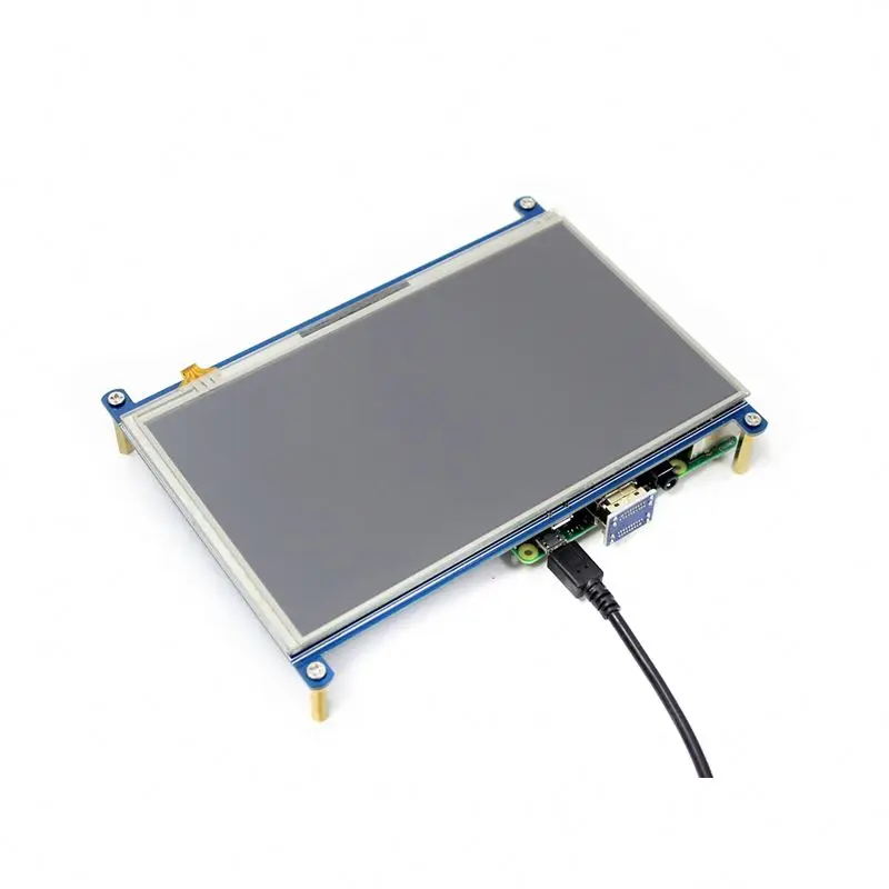 Waveshare Raspberry Pi 4B Display Raspberry Pi 7-inch Resistance Screen HD-MI Screen IPS Screen