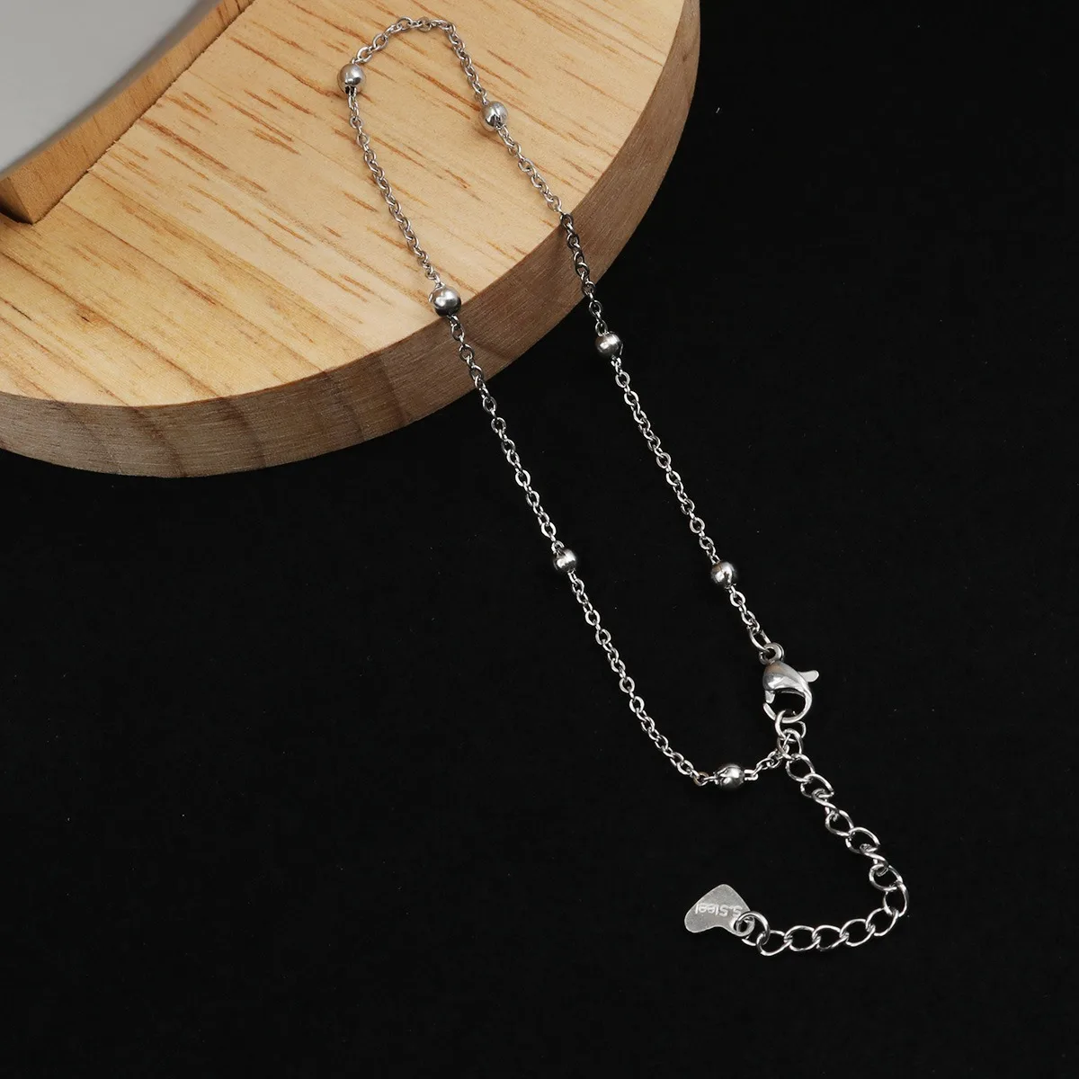 New Trendy Stainless Steel Anklet Gold Color Round Link Chains On Foot Barefoot Sandals Anklet Bracelet Women Summer - detail 13