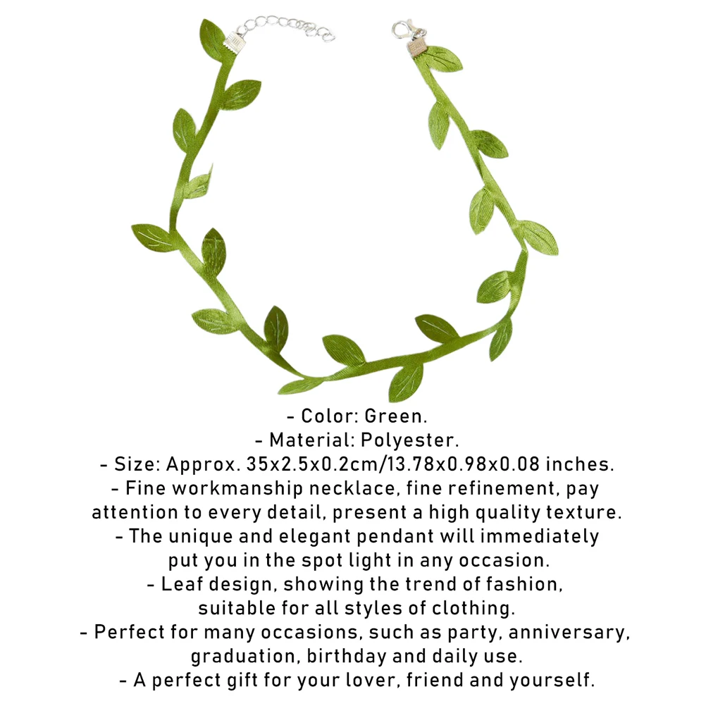 

Leaf Necklace Women Elegant Fashion Choker Girls Small Gift Lover Pendant Jewelry Party Accessories Trendy Leaf Design Necklace