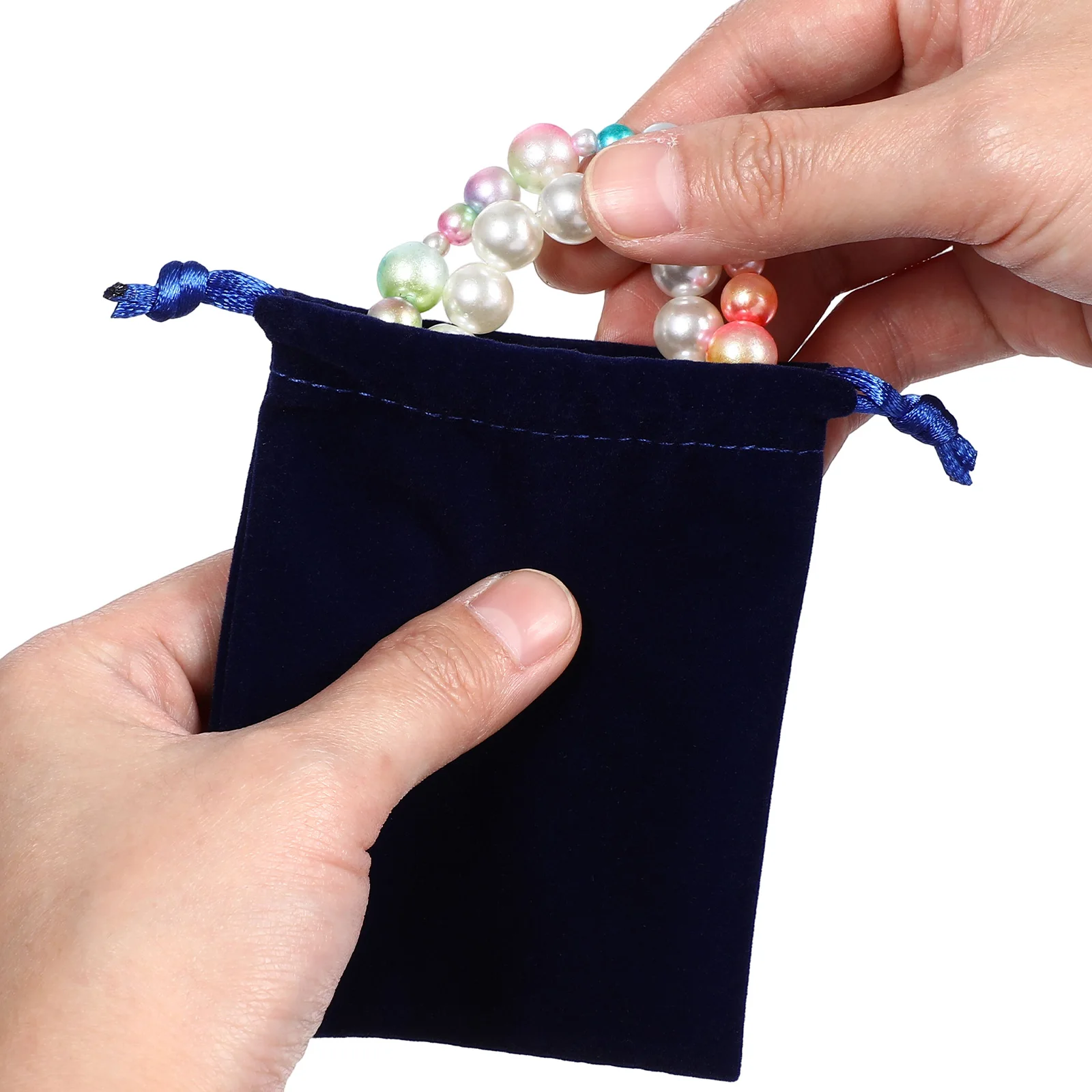 

50 Pcs Storage Bags Fleece Jewelry Baby Velvet Pouch for Color Small Drawstring