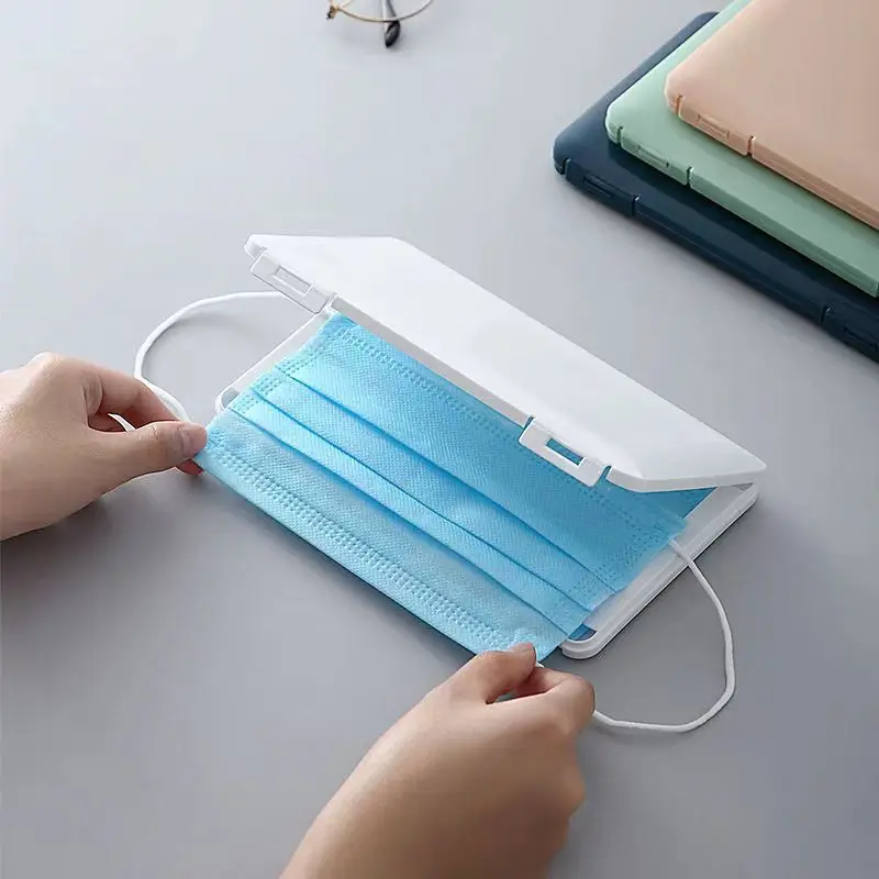 

Mask Storage Case Portable Masks Holder Organizer Face Container Dustproof Mask Box Safe Disposable Mask Box Organizer Bag