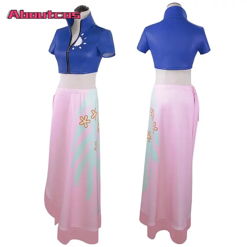 

2025 New Aboutcos- Miss Allsunday Anime Cosplay Costume for Women, Nico Robin Kimono for Party ★ ★ ★ hh