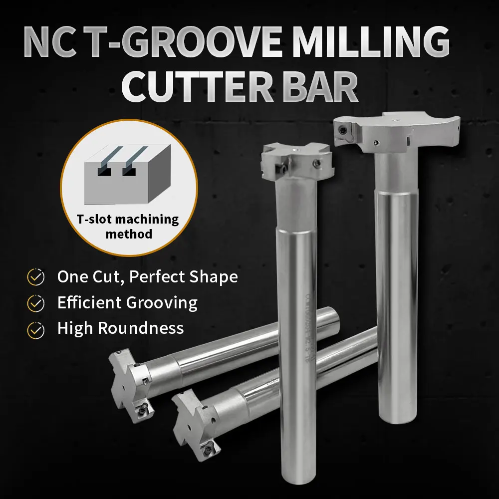 IRON ROOT HTS H12 H4 D16-D120 T-Slot Milling Cutters Three edge milling cutter Holder CNC milling machine CCMT MPHT
