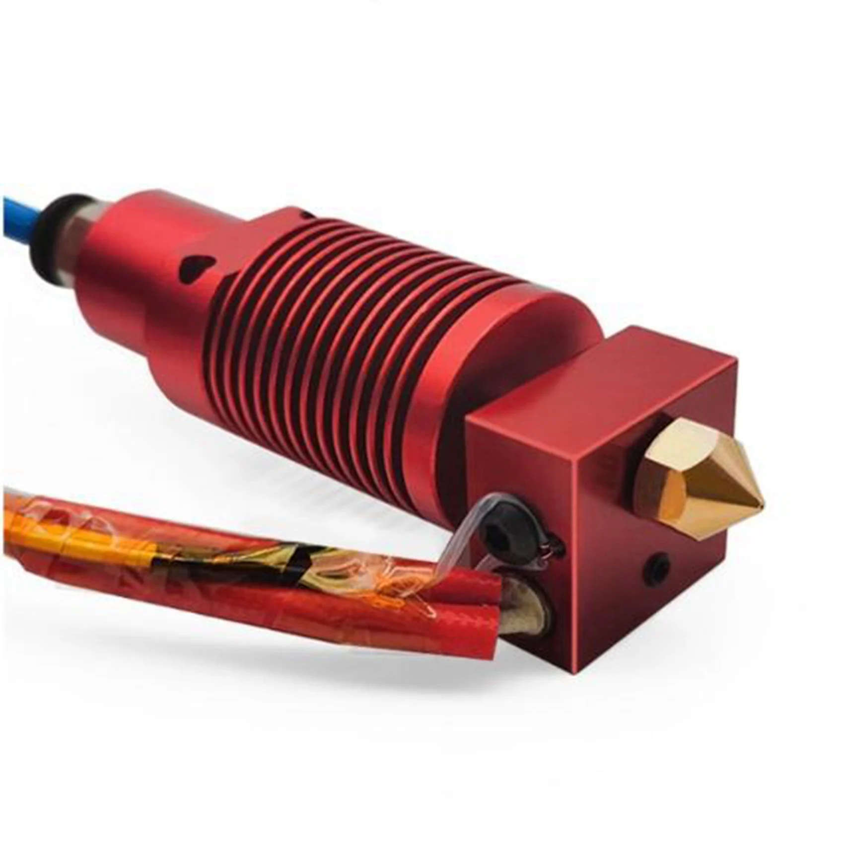 Accesorios de impresora 3D adecuados para Creality 3D CR-10S Pro extrusora de radiador redondo rojo extremo caliente 24V