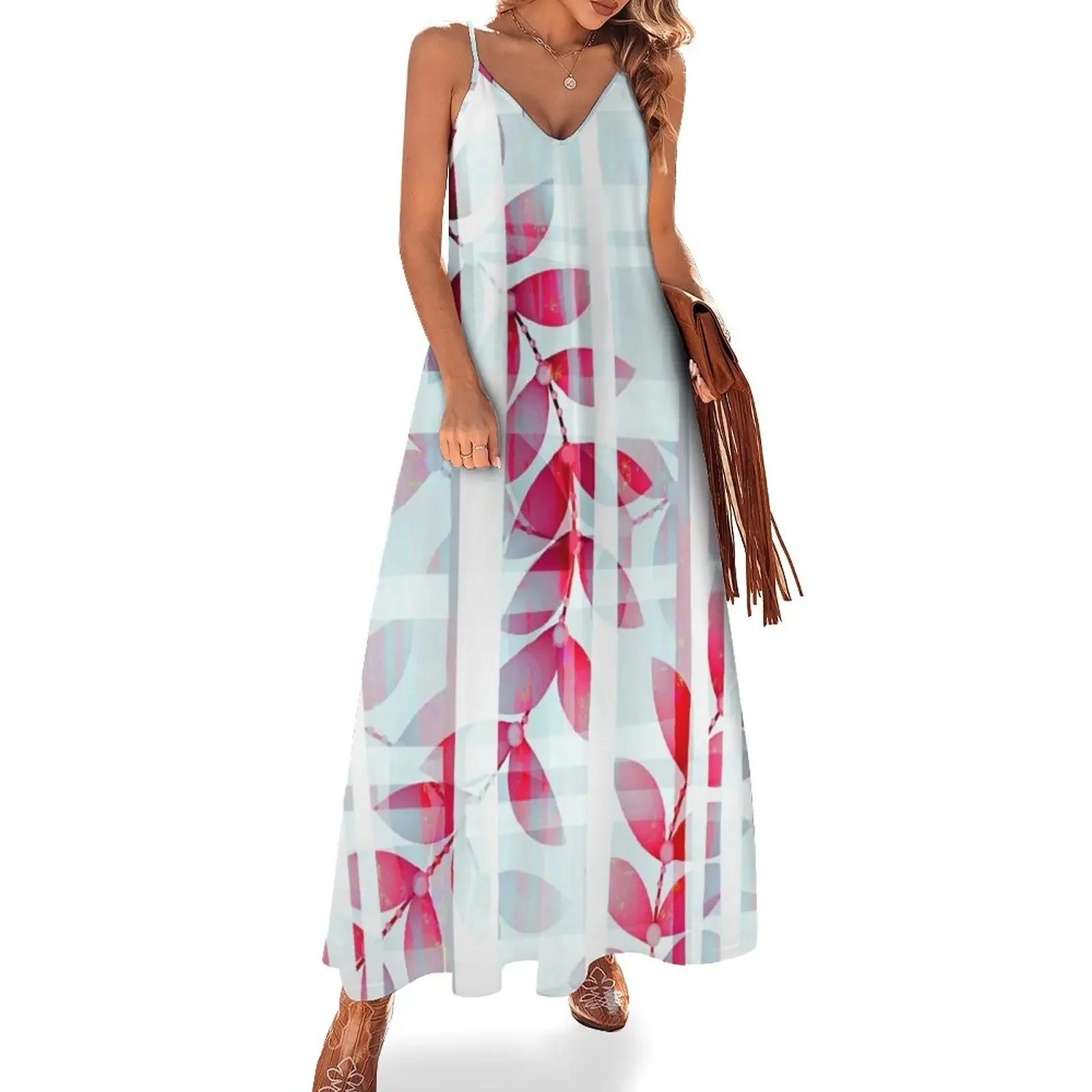 

Abstract Foliage Pattern Sleeveless Dress dresses summer womans clothing summer dresses for women 2024 Women's dress