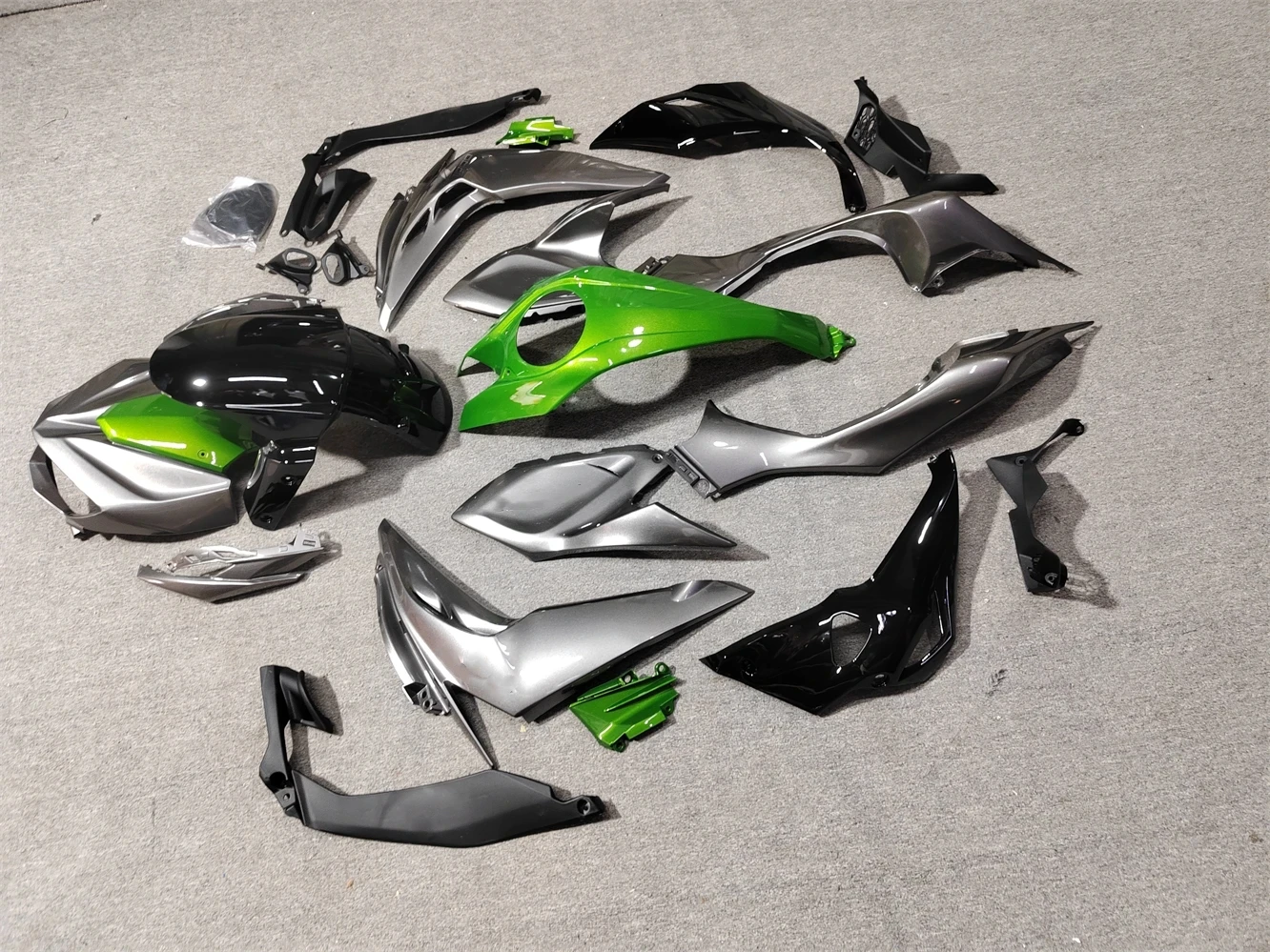 New ABS Fairings Kit Fit for Ninja Z1000 2014 2015 2016 2017 2018 2019 14 15 16 17 18 19 Bodywork Set gray-green