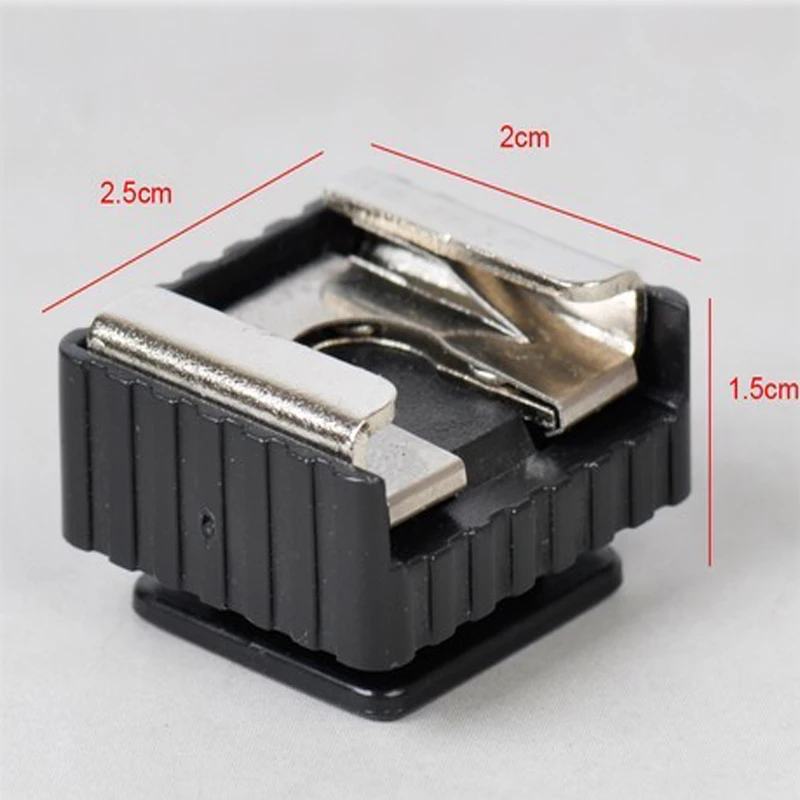 1pcs SC-6 SC6 Cold Hot Shoe Adapter Standard Mount Hotshoe to 1/4 Thread For Flash Speedlite Tripod Photo Studio Accessories