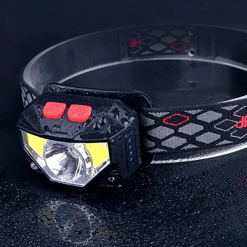

Powerful 8 Modes Handfress Motion Sensor LED Headlight Headlamp Head Lamp COB Flashlight Torch Head Light for Camping Fishing