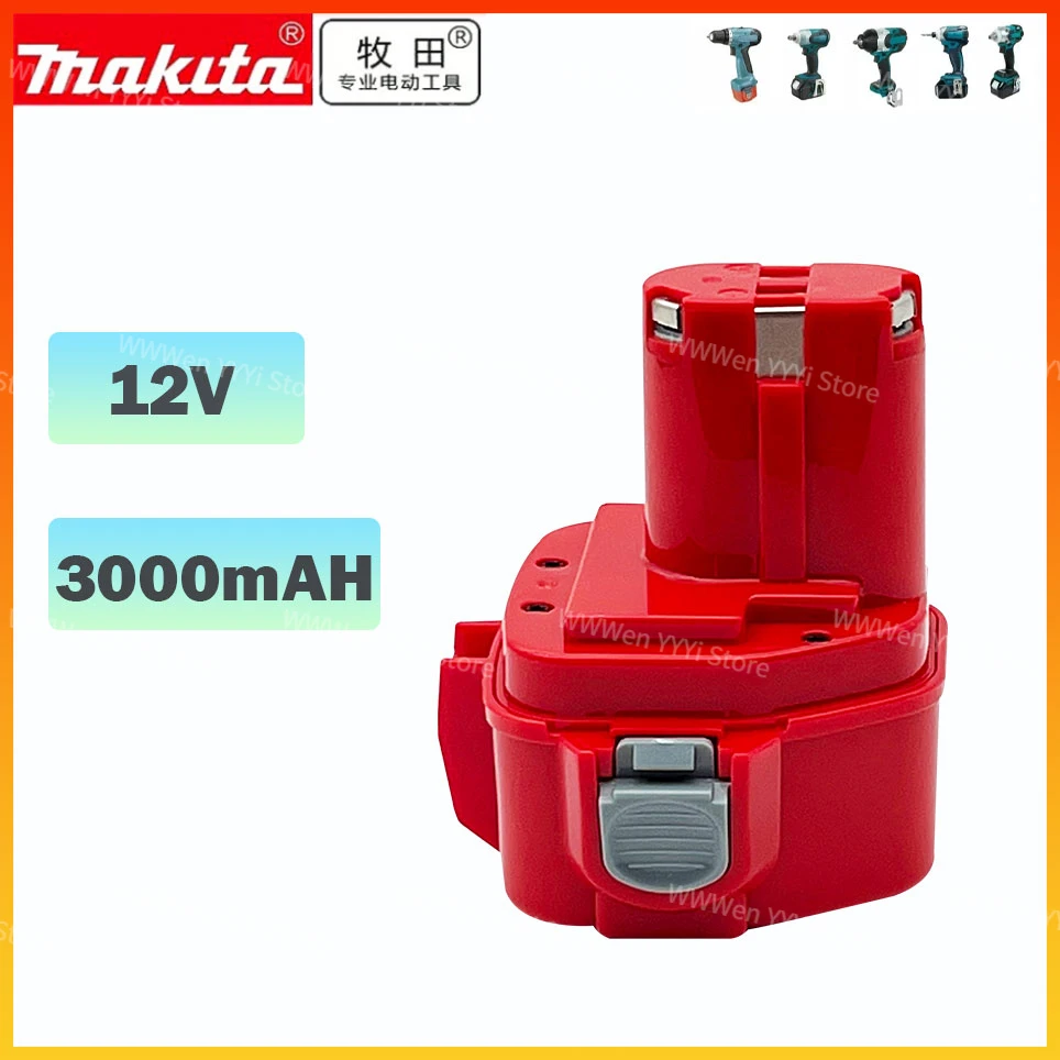 

12 В Makita 3000 мАч сменная батарея 1220 Ач Ni CD аккумуляторные батареи для электроинструментов Bateria PA12 1222 1235 1233S 6271D