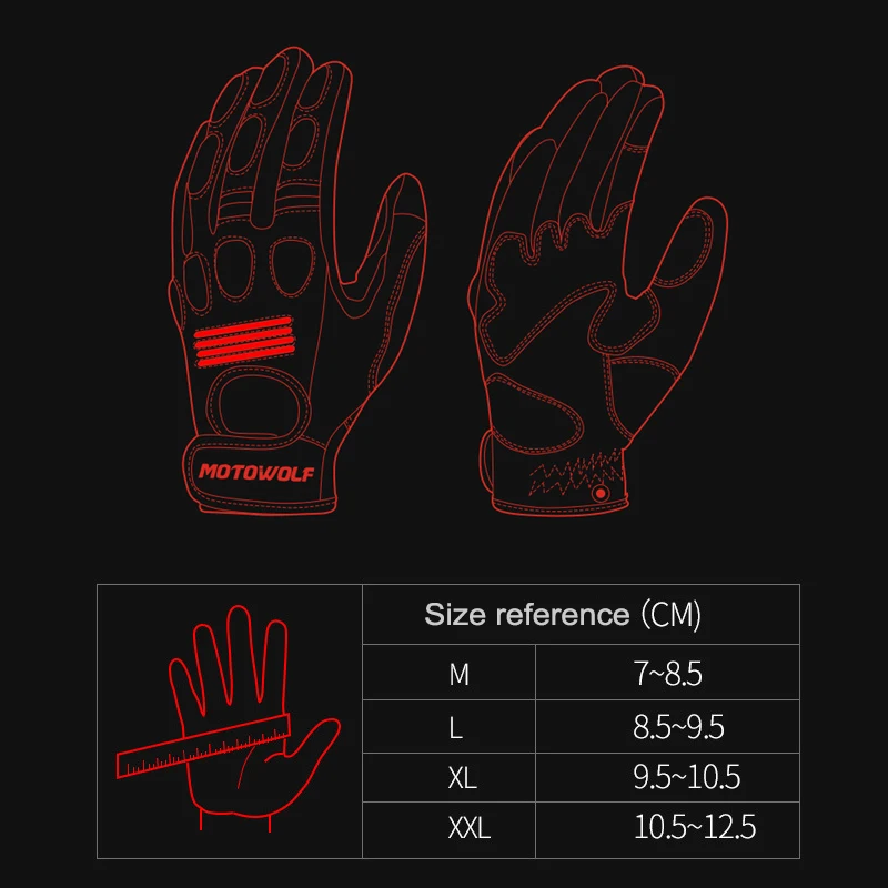 Full Finger Motorcycle Gloves Outdoor Sports Protection Riding Dirt Bike Gloves Motorbike Protective Gear Touch Screen Gloves