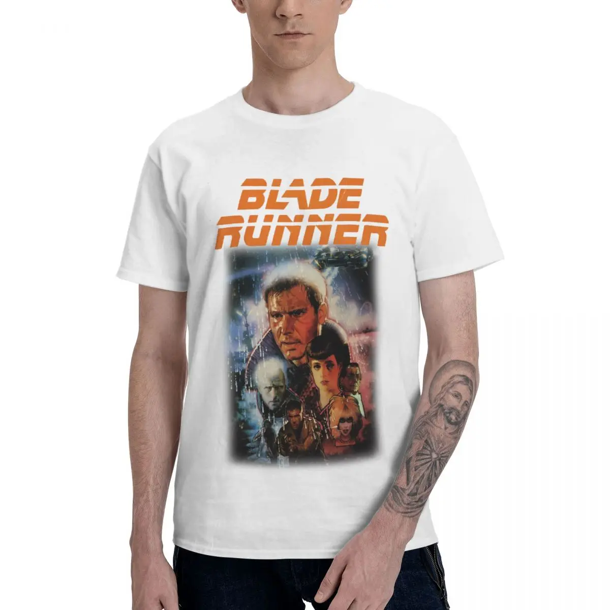 Fashion Blade Runner T Shirt 100% Cotton Crewneck Men T Shirts Short Sleeve Plus Size Novelty Tees Clothes EU Size