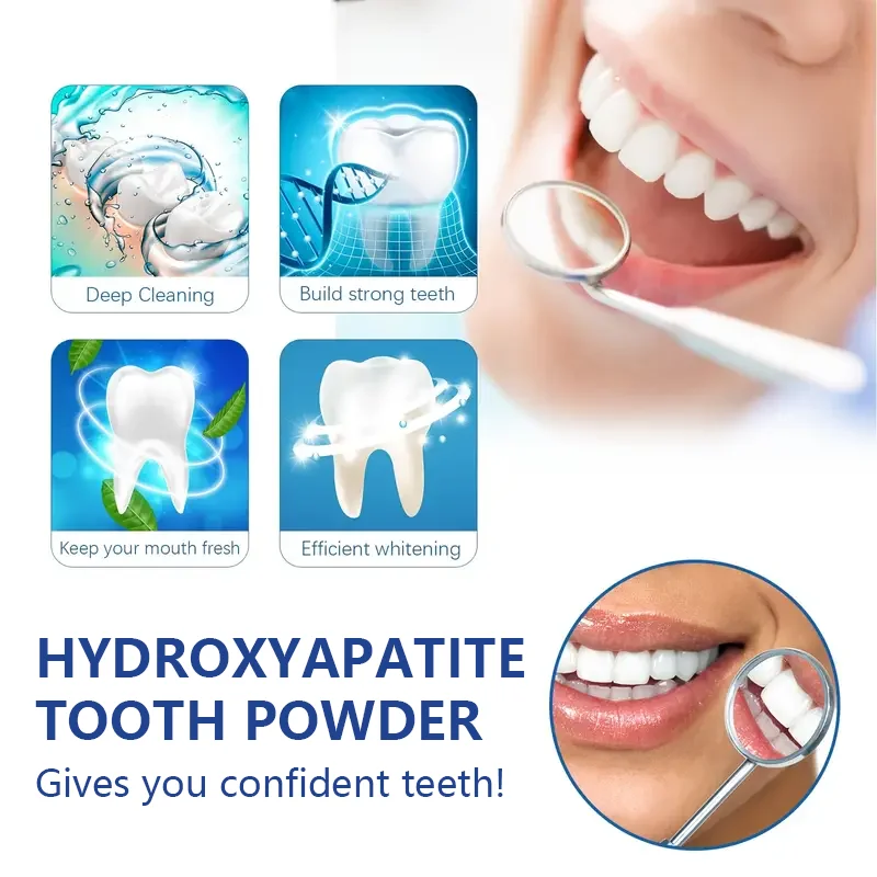 YUTIKUE 10% nHAP Tooth Powder - đánh giá và giá Teeth Whitening Powder